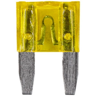MINI FUSÍVEL AMARELO 20A (10 UND) - DIVERSOS - 7898304300291 - 1