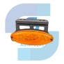 LANTERNA LATERAL OVAL ÂMBAR LED COM SUPORTE/FIO 24V - IMPLEMENTOS - 2043 AM - 2
