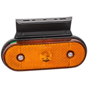 LANTERNA LATERAL ÂMBAR LED COM SUPORTE FACCHINI 12/24V - IMPLEMENTOS - PL06081941 - 1