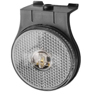 LANTERNA LATERAL CRISTAL LED COM SUPORTE/FIO RANDON 2011 12/24V - IMPLEMENTOS - 1037 - 1